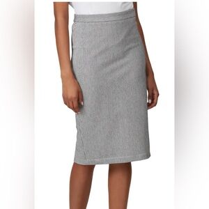 Fifteen Twenty pinstriped stretchy pencil skirt